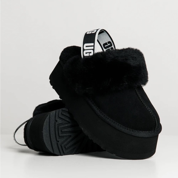 UGG Shoes - UGG black FunketteWomen's platform sandal with box